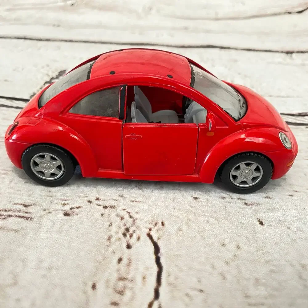 KINSMART Volkswagen New Beetle Diecast Model Car Red Pull Back 5